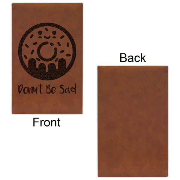 Donuts Cognac Leatherette Journal - Single Sided - Apvl