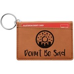 Donuts Leatherette Keychain ID Holder - Double Sided (Personalized)