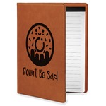 Donuts Leatherette Portfolio with Notepad - Small - Double Sided (Personalized)