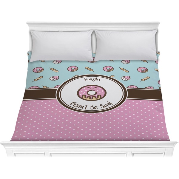Custom Donuts Comforter - King (Personalized)