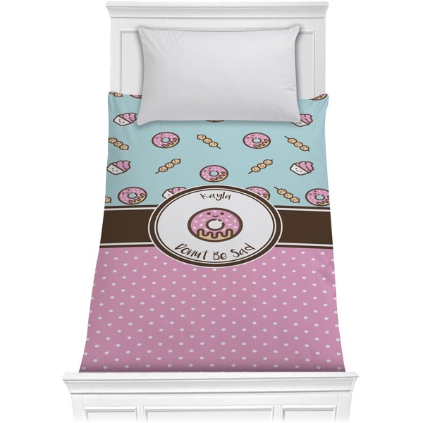 Custom Donuts Comforter - Twin (Personalized)