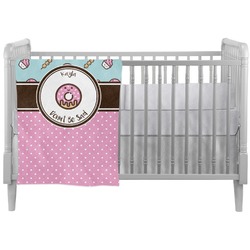 Donuts Crib Comforter / Quilt (Personalized)