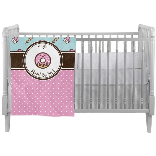 Custom Donuts Crib Comforter / Quilt (Personalized)