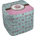 Donuts Cube Pouf Ottoman - 13" (Personalized)