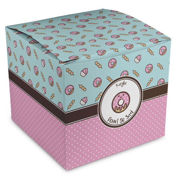 Custom Donuts Cube Favor Gift Boxes (Personalized)