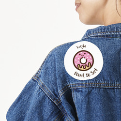 Donuts Twill Iron On Patch - Custom Shape - Large - Set of 4 (Personalized)