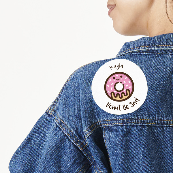 Custom Donuts Twill Iron On Patch - Custom Shape - Large (Personalized)