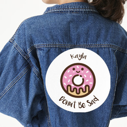 Donuts Twill Iron On Patch - Custom Shape - 3XL (Personalized)