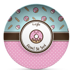 Donuts Microwave Safe Plastic Plate - Composite Polymer (Personalized)