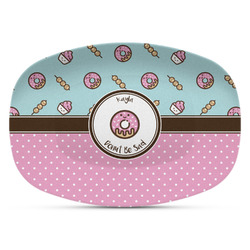 Donuts Plastic Platter - Microwave & Oven Safe Composite Polymer (Personalized)