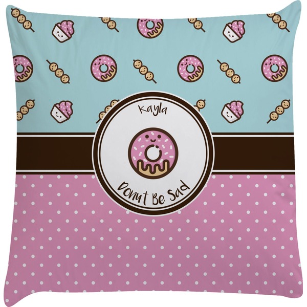 Custom Donuts Decorative Pillow Case (Personalized)
