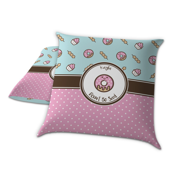 Donuts Decorative Pillow Case - TWO