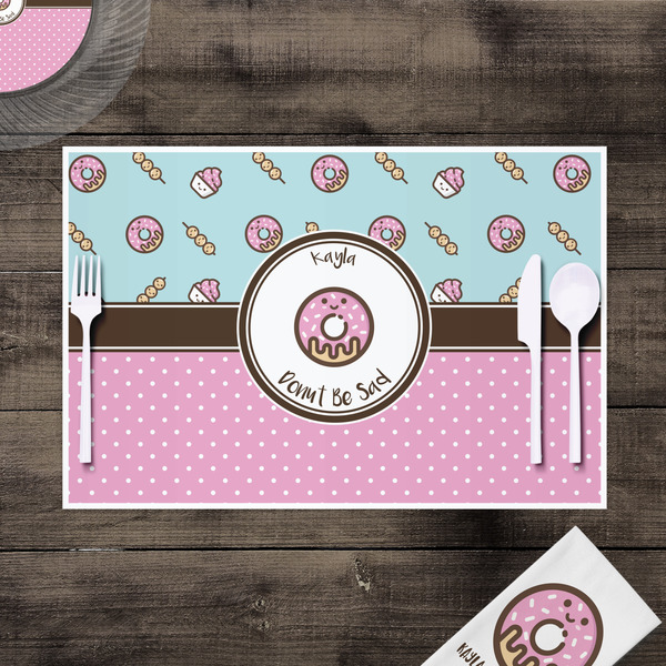 Donuts Disposable Paper Placemat - In Context