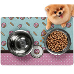 Donuts Dog Food Mat - Small w/ Name or Text