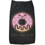 Donuts Black Pet Shirt (Personalized)
