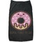 Donuts Black Pet Shirt - XL (Personalized)