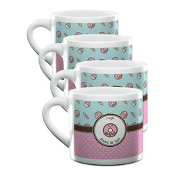 Donuts Double Shot Espresso Cups - Set of 4 (Personalized)