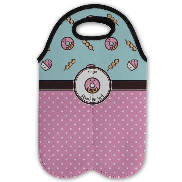 Donuts Double Wine Tote - Flat (new)