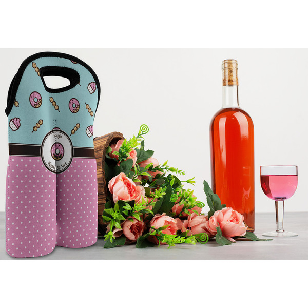 Donuts Double Wine Tote - LIFESTYLE (new)