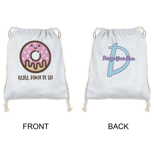 Donuts Drawstring Backpacks - Sweatshirt Fleece - Double Sided - APPROVAL