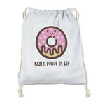 Donuts Drawstring Backpack - Sweatshirt Fleece (Personalized)