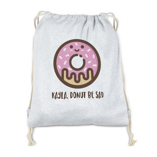 Custom Donuts Drawstring Backpack - Sweatshirt Fleece (Personalized)