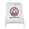 Donuts Drawstring Backpacks - Sweatshirt Fleece - Single Sided - FRONT