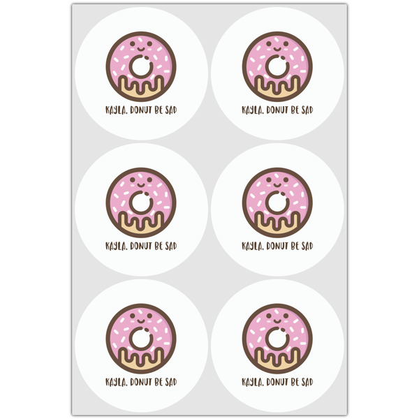 Donuts Drink Topper - Large - Set of 6
