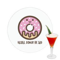 Donuts Printed Drink Topper -  2.5" (Personalized)