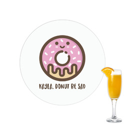 Donuts Printed Drink Topper - 2.15" (Personalized)