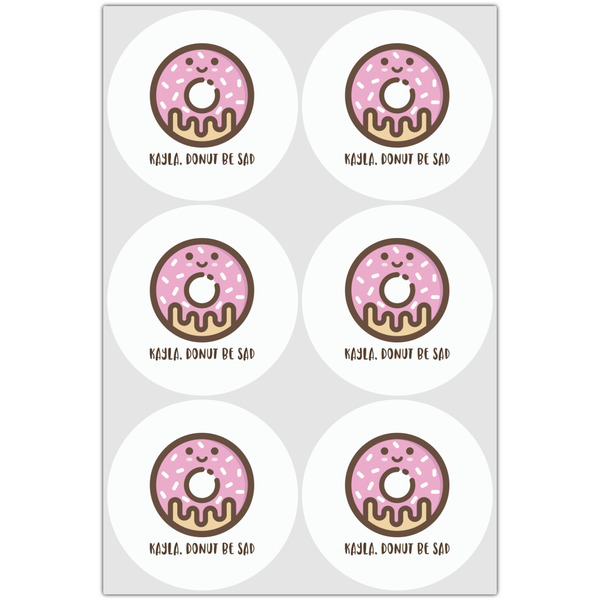 Donuts Drink Topper - XLarge - Set of 6