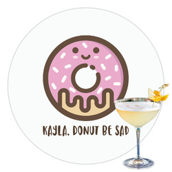 Donuts Printed Drink Topper - 3.5" (Personalized)