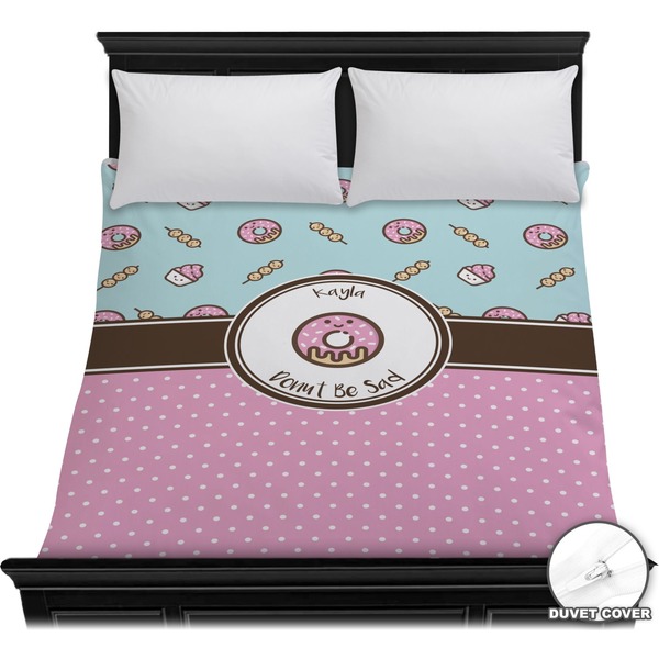 Custom Donuts Duvet Cover - Full / Queen (Personalized)
