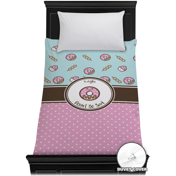 Custom Donuts Duvet Cover - Twin XL (Personalized)