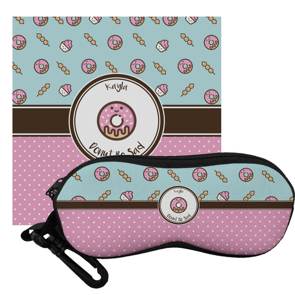 Custom Donuts Eyeglass Case & Cloth (Personalized)