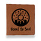 Donuts Leather Binder - 1" - Rawhide - Front View