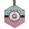 Donuts Flat Glass Ornament - Hexagon w/ Name or Text