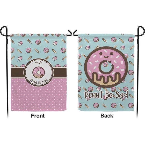 Donuts Garden Flag - Double Sided Front and Back