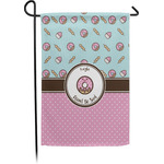 Donuts Small Garden Flag - Single Sided w/ Name or Text