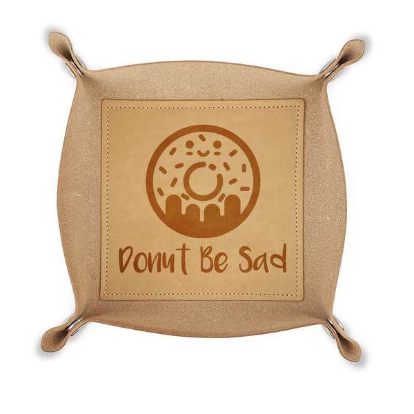Custom Donuts Genuine Leather Dice Tray (Personalized)