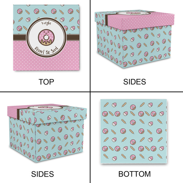 Donuts Gift Boxes with Lid - Canvas Wrapped - Medium - Approval