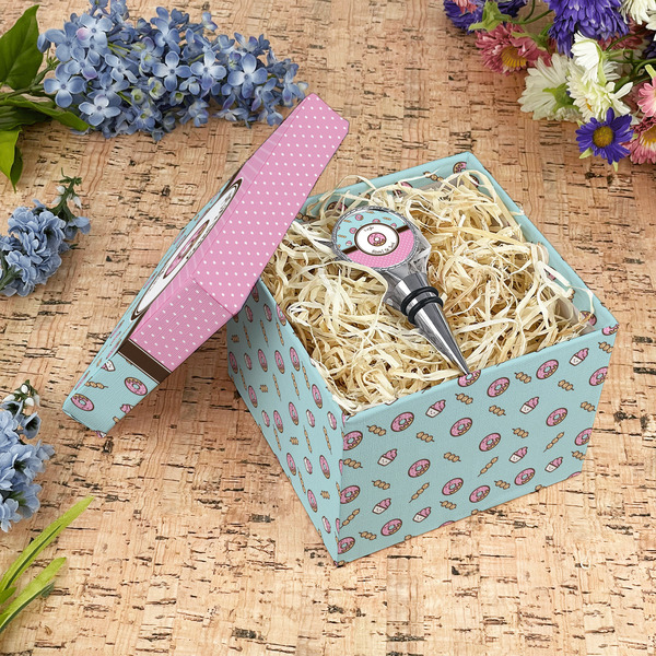 Donuts Gift Boxes with Lid - Canvas Wrapped - Medium - In Context