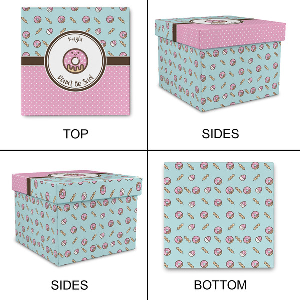 Donuts Gift Boxes with Lid - Canvas Wrapped - X-Large - Approval