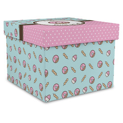 Donuts Gift Box with Lid - Canvas Wrapped - XX-Large (Personalized)