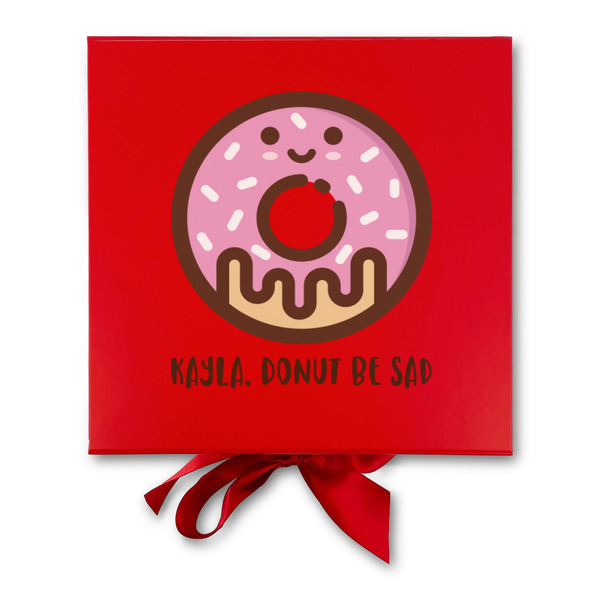Donuts Gift Boxes with Magnetic Lid - Red - Approval
