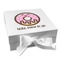 Donuts Gift Box with Magnetic Lid - White (Personalized)