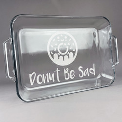 Donuts Glass Baking and Cake Dish (Personalized)