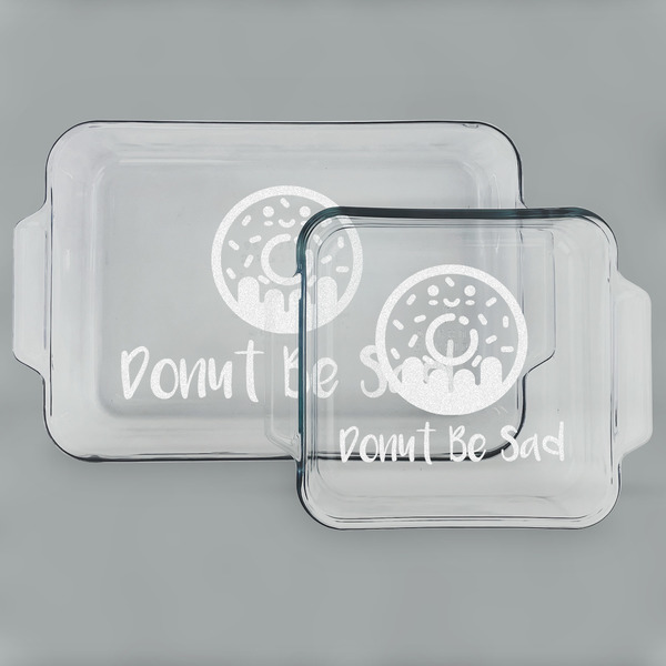 Donuts Glass Baking Dish Set - MAIN (set)
