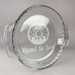 Donuts Glass Pie Dish - 9.5in Round (Personalized)