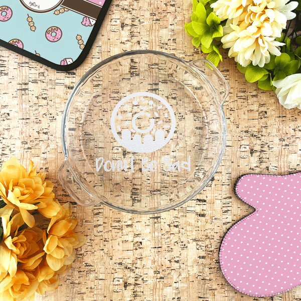 Donuts Glass Pie Dish - LIFESTYLE